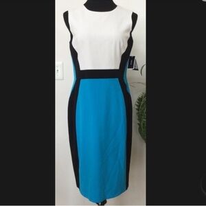 SALE !!!!Nine West Blue White Color Dress Size 6